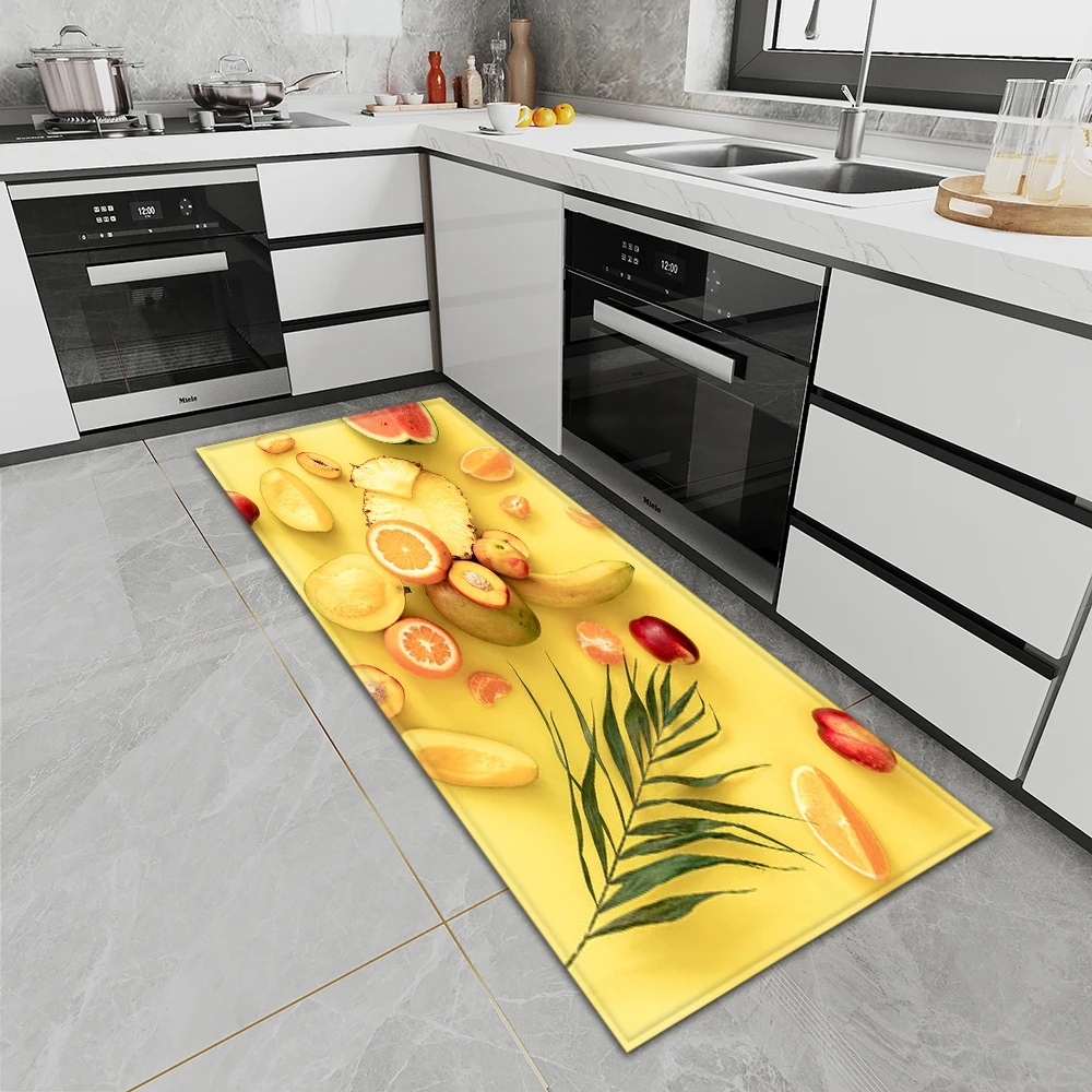 

Индивидуальный кухонный коврик, входной дверной коврик, длинный ковер для спальни, дома, балкона, ванной, противоскользящее напольное украш...