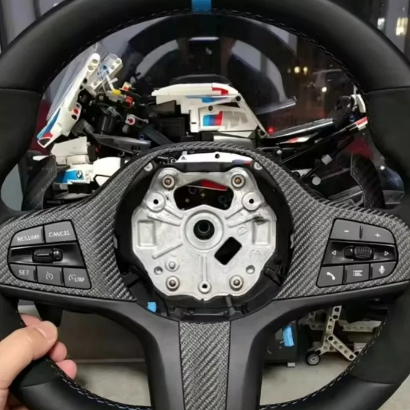 Фото Индивидуальный кожаный чехол из микрофибры для руля BMW FSeries G Series G01 G02 G05 G06 G07 G08 G11 G12 G20 G30 №4