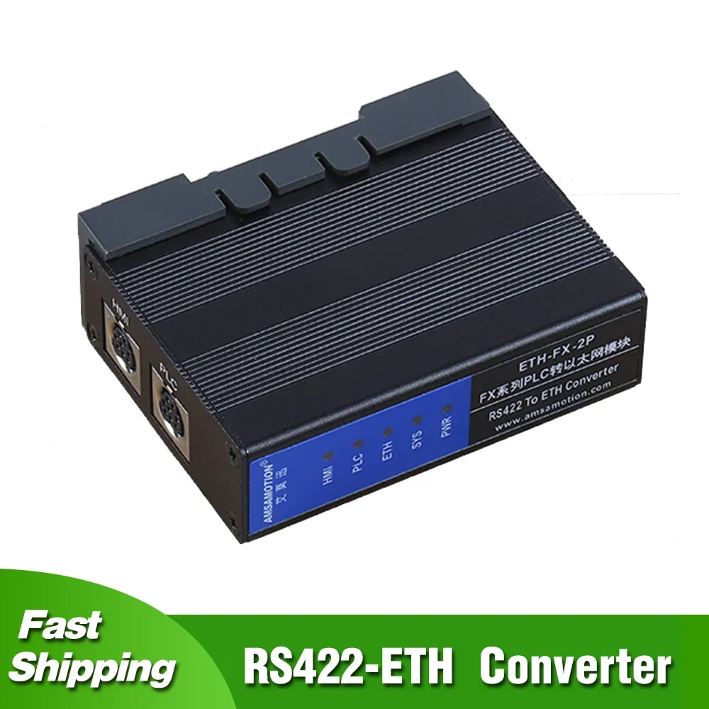 ETH-FX-2P RS422 к Ethernet-конвертеру ПЛК-модуль для Mitsubishi FX FX1N/1NC FX2N/2NC FX3U/3U FX3G/3GA/3GC FX3S Series PLC