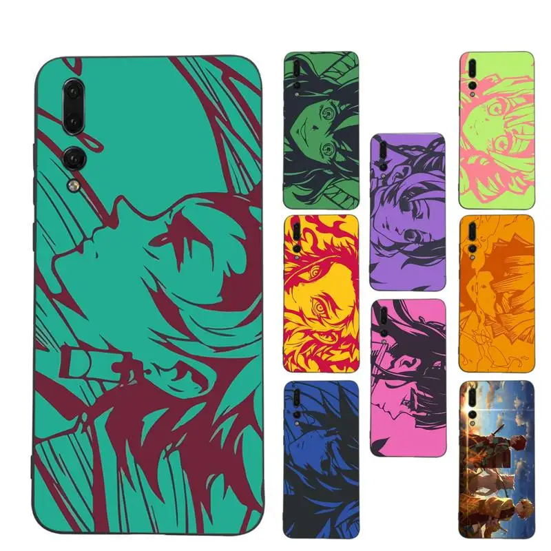 

Japan Anime Demon Slayer Phone Case Soft Silicone Case For Huawei P 30lite p30 20pro p40lite P30 Capa