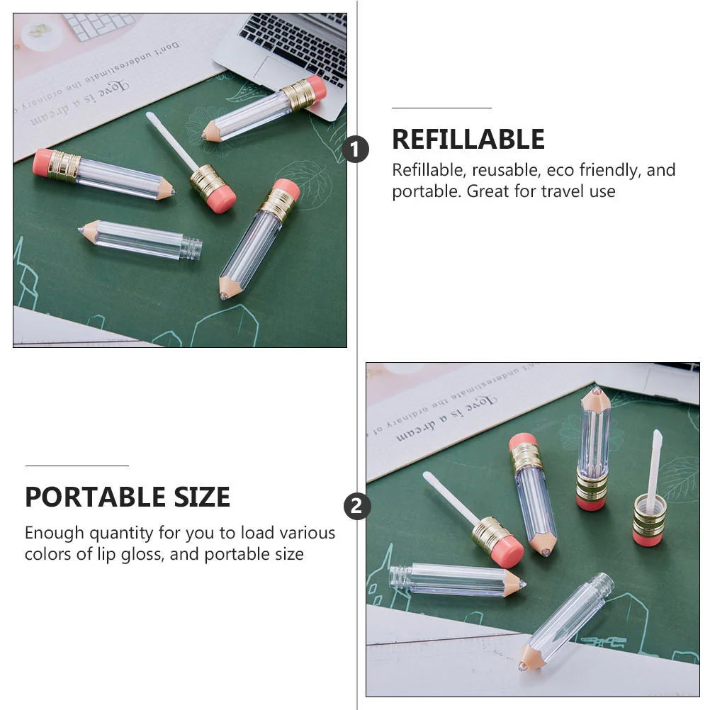 6 шт. тюбик для блеска губ герметичные тюбики помада бутылки сделай сам удобные