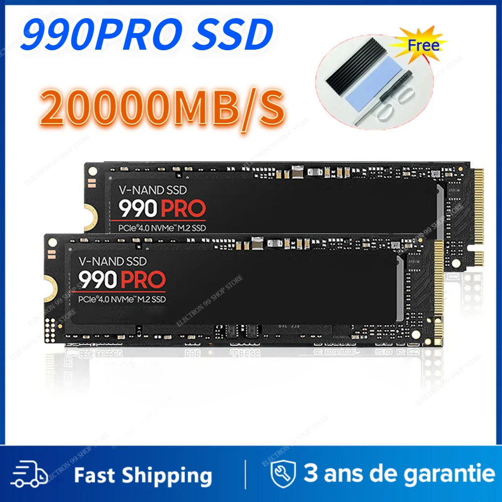 

PS5 8TB 2023 New M.2 4TB 2TB 500GB Hard Drive Disk Sata3 SSD TLC 990PRO NVME Internal Solid State Drives for Laptop and Desktop