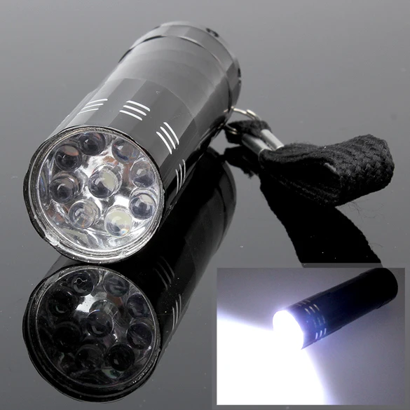 

Portable Mini LED Flashlight Torch Handheld Lamp with Lanyard for Outdoor Camping Hiking Walking Security Light
