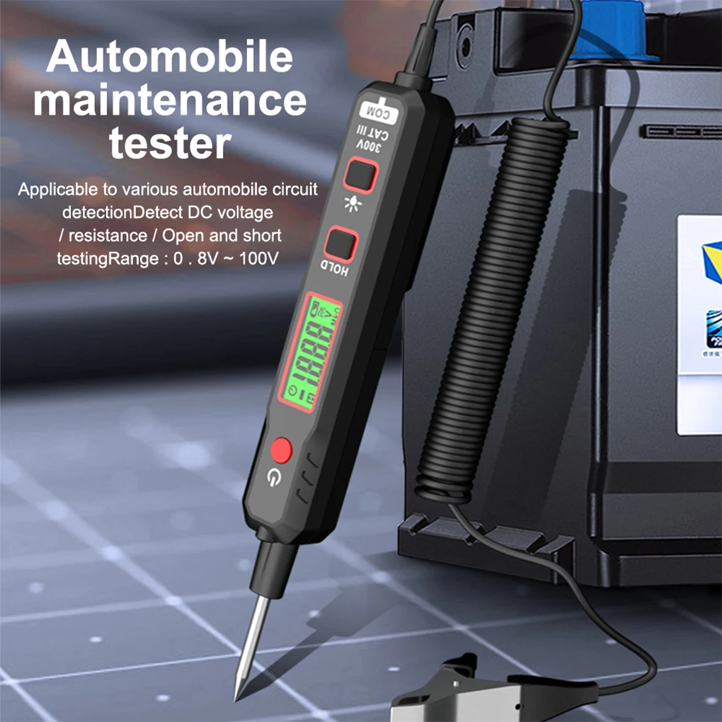 

Voltage Detector Tester Pen Data Hold Digital Indicator Car Circuit