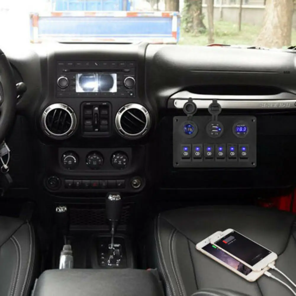 

Vehicle Charger Panel Colorful Lights Display Yachts Charging Panel For Boat