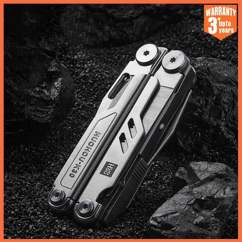 

Xiaomi Multi-Tool Knife Huohou Pro 18-In-1 Security Lock Phillips/slotted/glasses Screwdriver 7Cr17 Stainless Steel Scissors