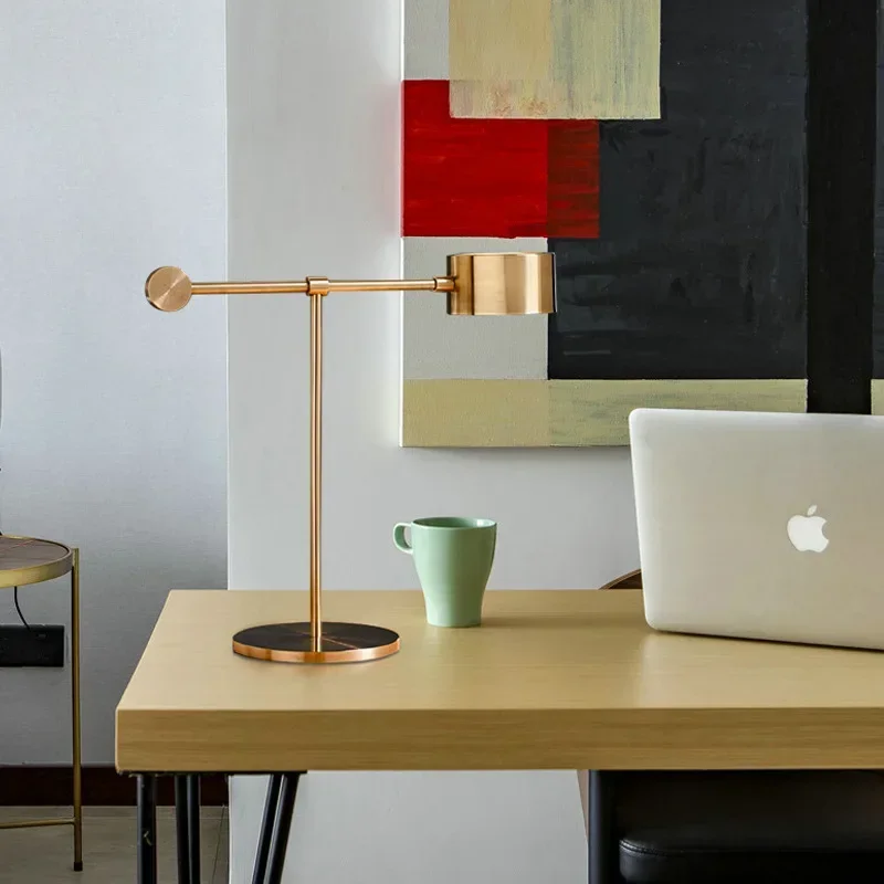 Современная простая настольная лампа в скандинавском стиле светодиодная для