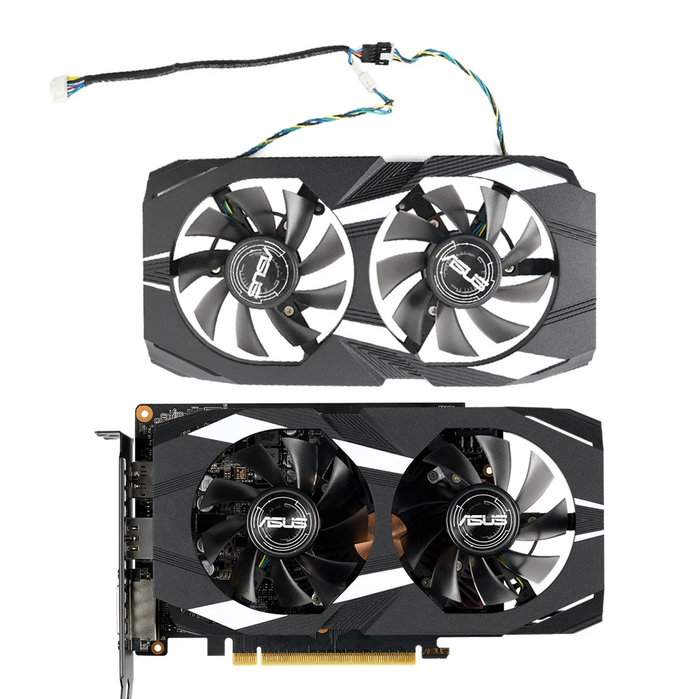 

Вентилятор для видеокарты ASUS Dual GTX 1650 1660Ti, FD8015U12S, 75 мм, 12 В, 0,5 А, GTX1650, GTX1660 Ti