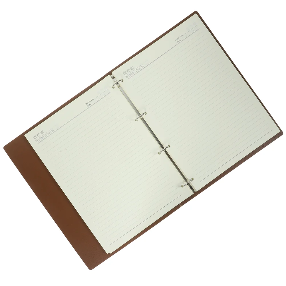 

A4 Ring Notepad Journal Gift Binder Diary Notebook Writing Pads Women Horizontal Grid