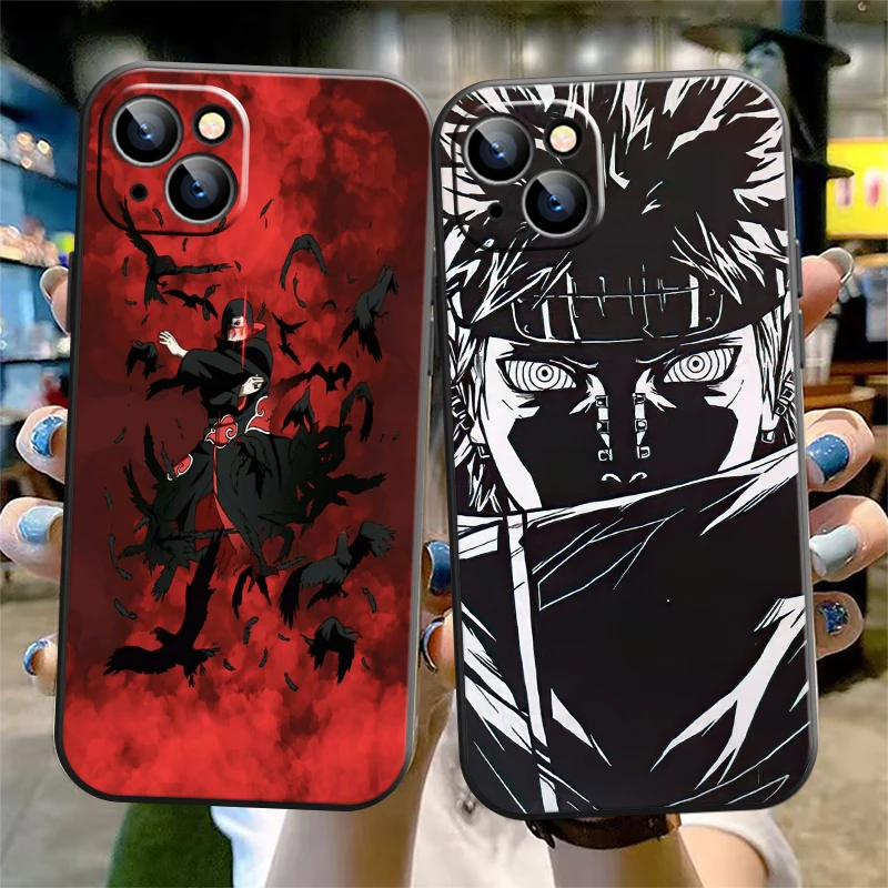 

Naruto Phone Case For iPhone 11 Pro 12 Mini 13 Pro Max SE 2020 X XR XS MAX 8 7 6 6S Plus Japan Anime Silicon TPU Black Cover