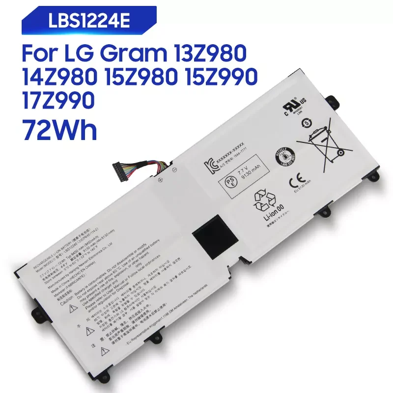 

Original Replacement Battery For LG Gram 13Z980 15Z980 15Z990 14Z980 17Z990 LBS1224E Genuine Tablet Battery 72Wh