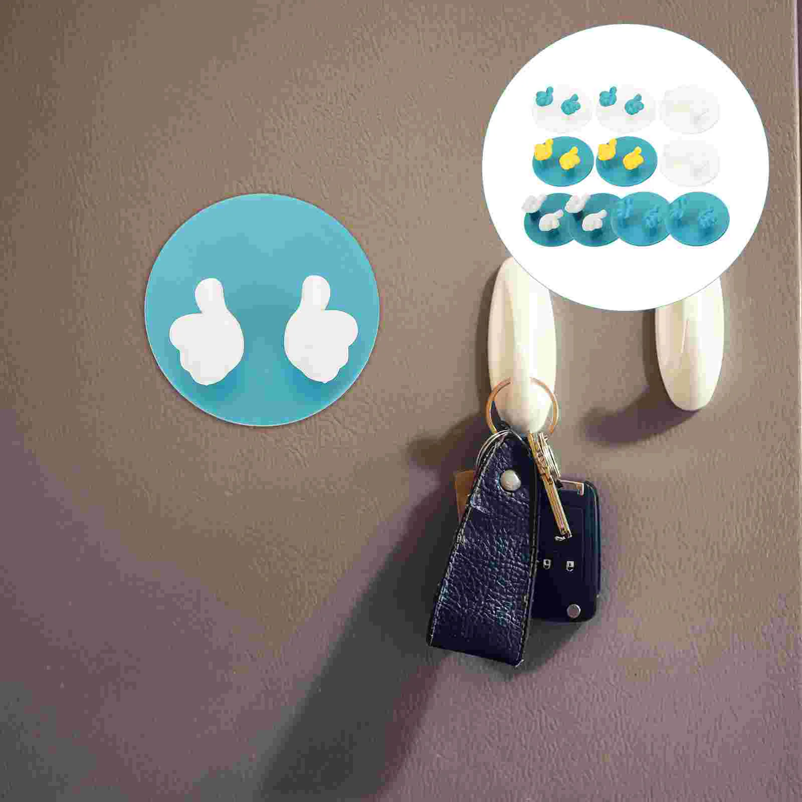 

10pcs Practical Plug Holder For The Wall Wall Hook Wall Hooks Power Plug Hooks Hooks For Wall