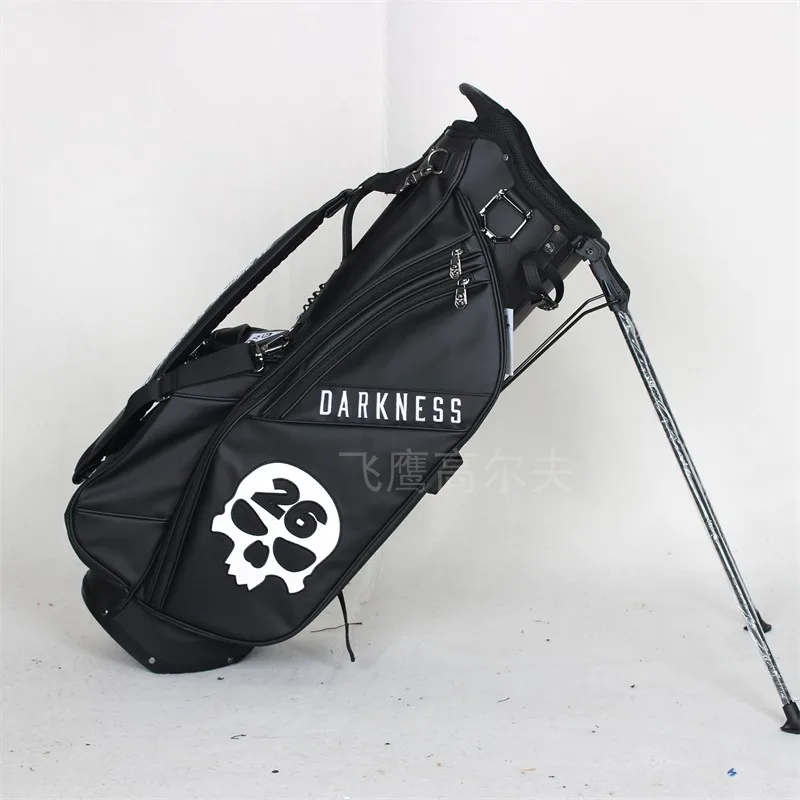 

Новая сумка для гольфа, мужская сумка на одно плечо с черепом, Высококачественная кожаная сумка для поддержки гольфа