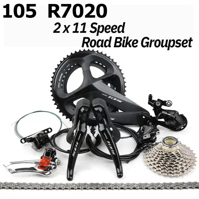 105 R7020 2x11Speed Road Bike Groupset R7070 Shifter Гидравлический дисковый тормоз R7000 переключатель