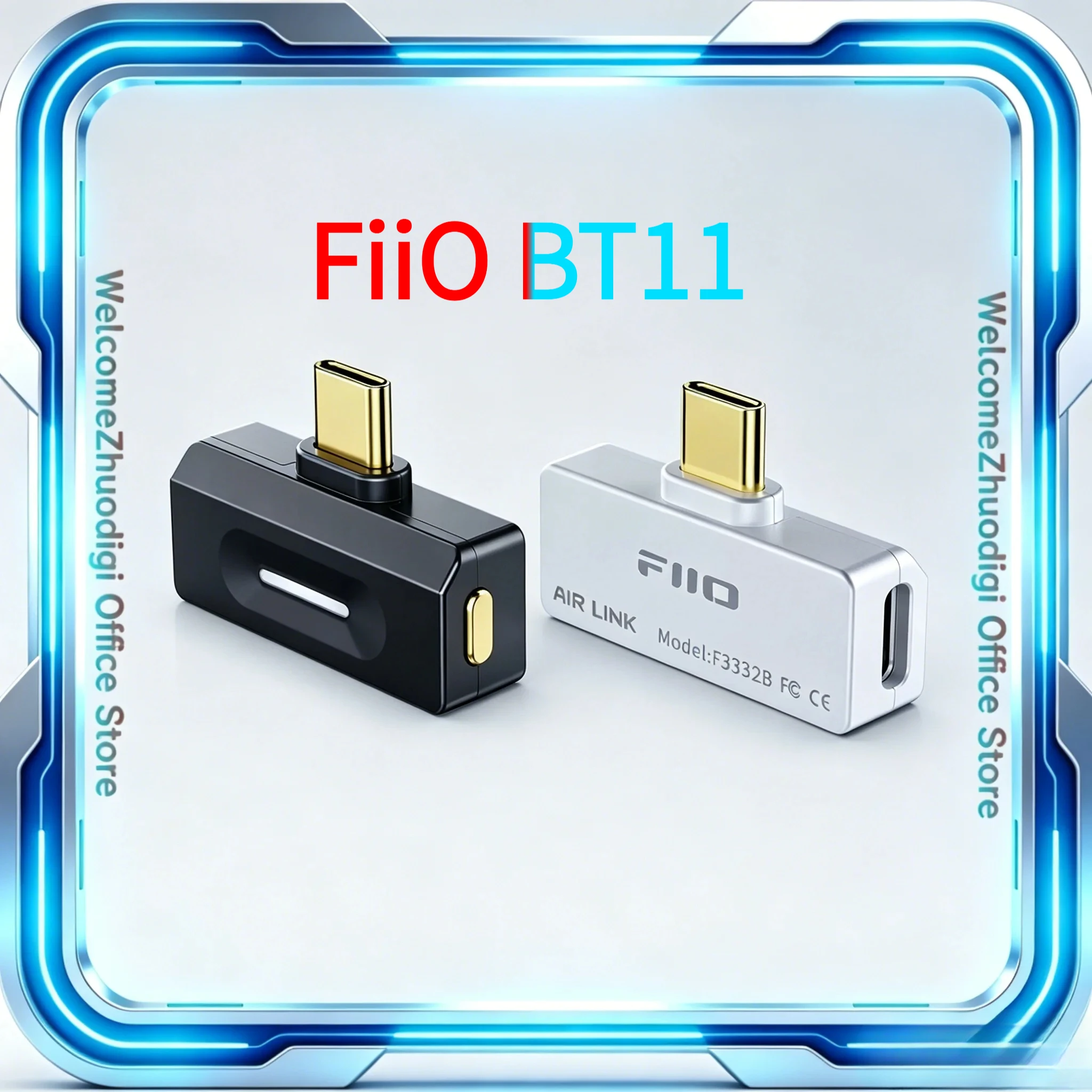 Фото FiiO BT11 LDAC-передатчик Type-C Bluetooth 5.4 для мобильных устройств/игровых консолей, поддержка беспроводных наушников LDAC/AptX №1