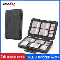 smallrig sd card holder memory card holder case 15 slots water resistant for micro cfexpress type a card type b xqd card 3192