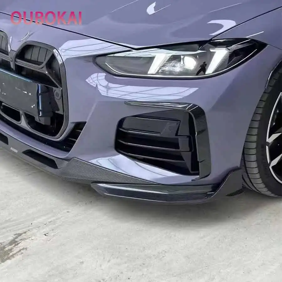 Для BMW 4 серии G22 G23 2020+ Комплект обвеса из карбона: передний бампер, ветровые ножи, сплиттеры, спойлеры, воздуховоды, декоративные накладки (art.: 3920dc0d652d1) - 3920dc0d652d1