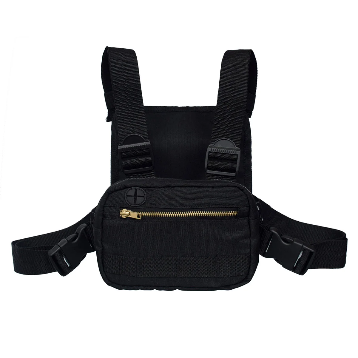 

1PC Fashion Chest Front Bag Casual Chest Pack Vest Bag Front Pouch for Outdoor Hiking Camping Shooting Games Riding