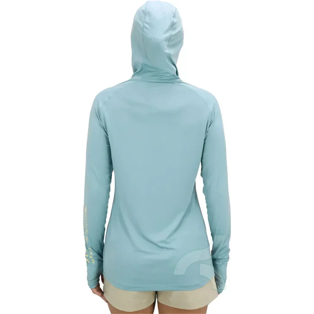 Женская футболка с капюшоном длинным рукавом и