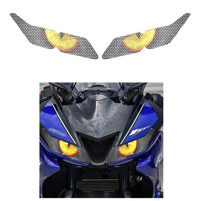 

Motorcycle Headlight Protection Sticker Headlights Eye Body Sticker for YAMAHA YZF-R15 YZF R15 YZFR15 2017 2018 A