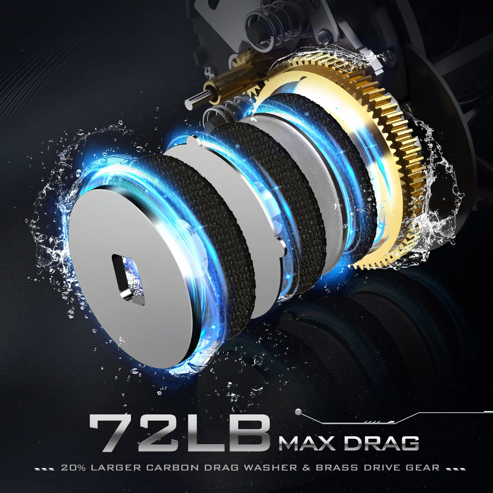 Катушка для джиггинга Piscifun Valtix с медленным шагом полностью алюминиевая и