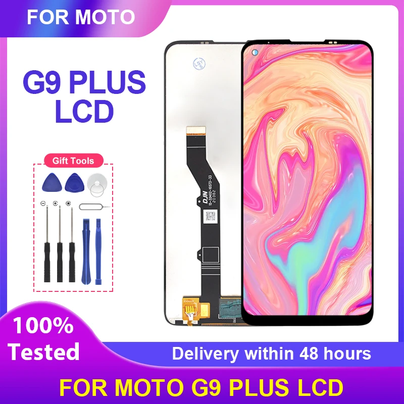 

Сенсорный ЖК-экран 6,81 дюйма для Motorola Moto G9 Plus, стеклянный экран с дигитайзером в сборе, дисплей XT2087-1, бесплатная доставка с инструментами