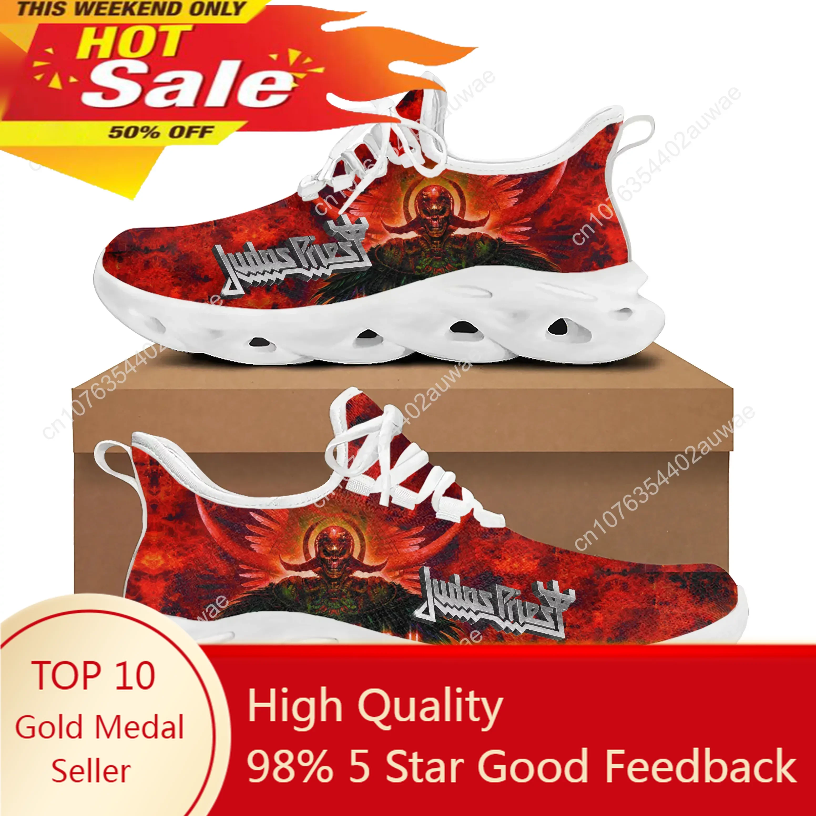 

Judas Priest Heavy Metal Rock Band Sports Shoes Mens Womens Teenager Kids Children Sneakers Custom High Quality Couple Shoes