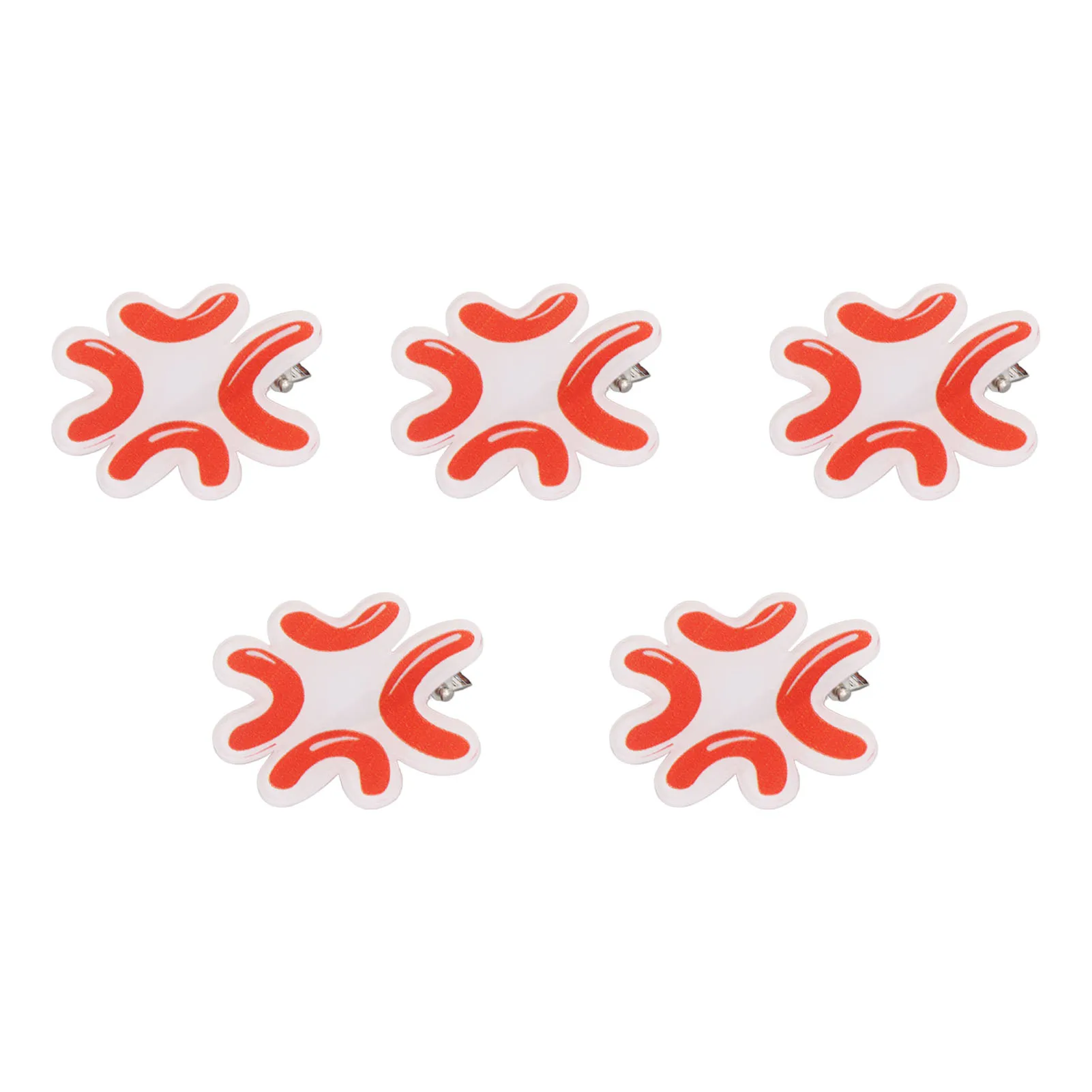 5шт Заколка для волос уникальной формы женщин и девочек милая забавная заколка