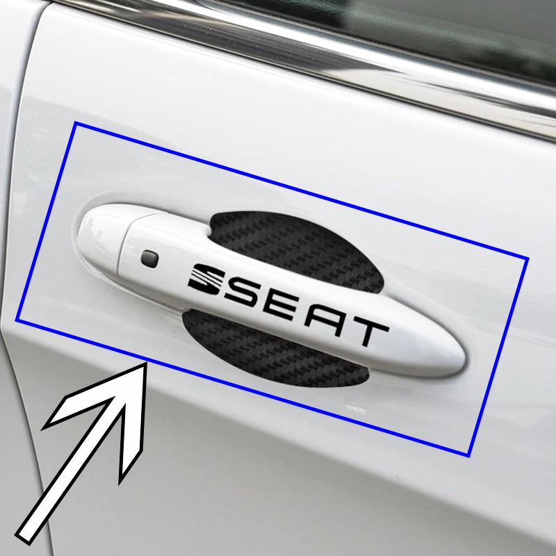 

8pcs Car Logo Stickers Auto Door Badge Decal for SEAT Leon ST Ibiza VI V MII Altea EXEO Toledo III CORDOBA ALHAMBRA Accessories