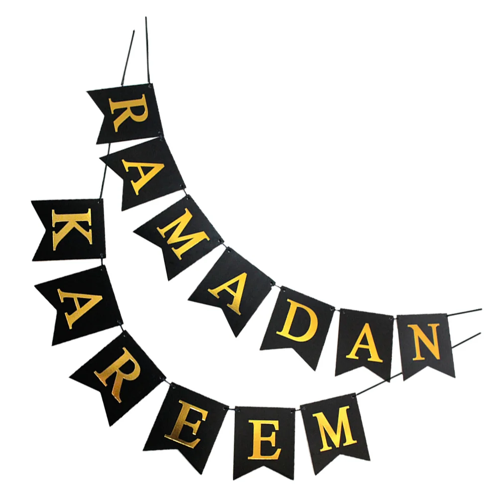 

Eid Mubarak Porch Sign Fireplace Decor Muslim Ramadan Party Supplies Letter Bunting Banner Photo Gifts