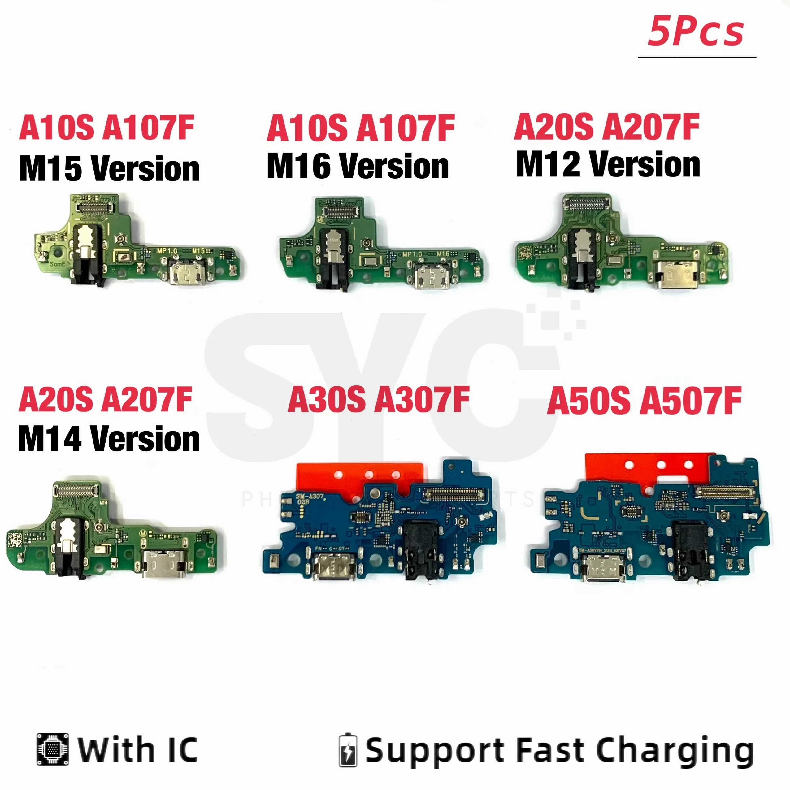 

5Pcs USB Port Charger Dock Connector Charging Board Flex Cable For Samsung A10S A107F A20S A207F A30S A307F A40S A50S A507F