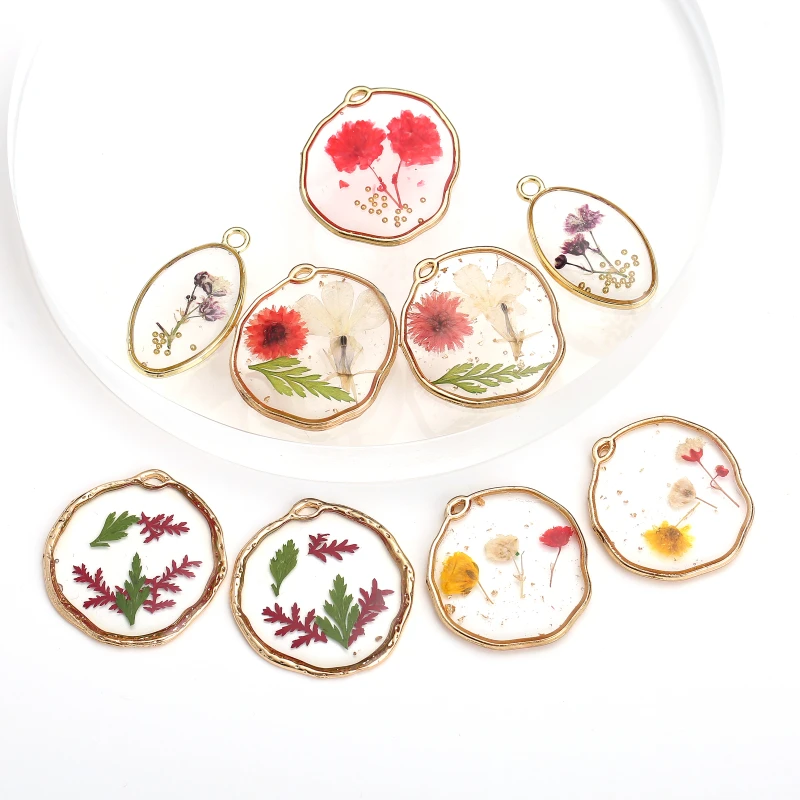 2 шт. Прозрачные плоские прессованные Натуральные сушеные цветы гибискус