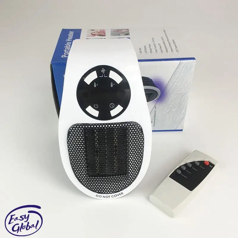 

Portable Electric Heater Plug in Wall Heater Room Heating Stove Mini Household Radiator Remote Warmer Machine For Winter 500W