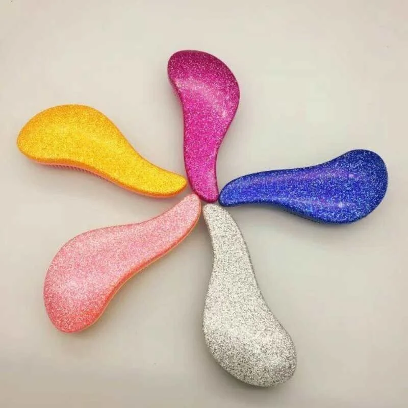 

1 шт. блестящая гребень для волос, Антистатическая Массажная расческа для головы, милая антидезинфицирующая щетка для волос, расческа, инструменты для укладки