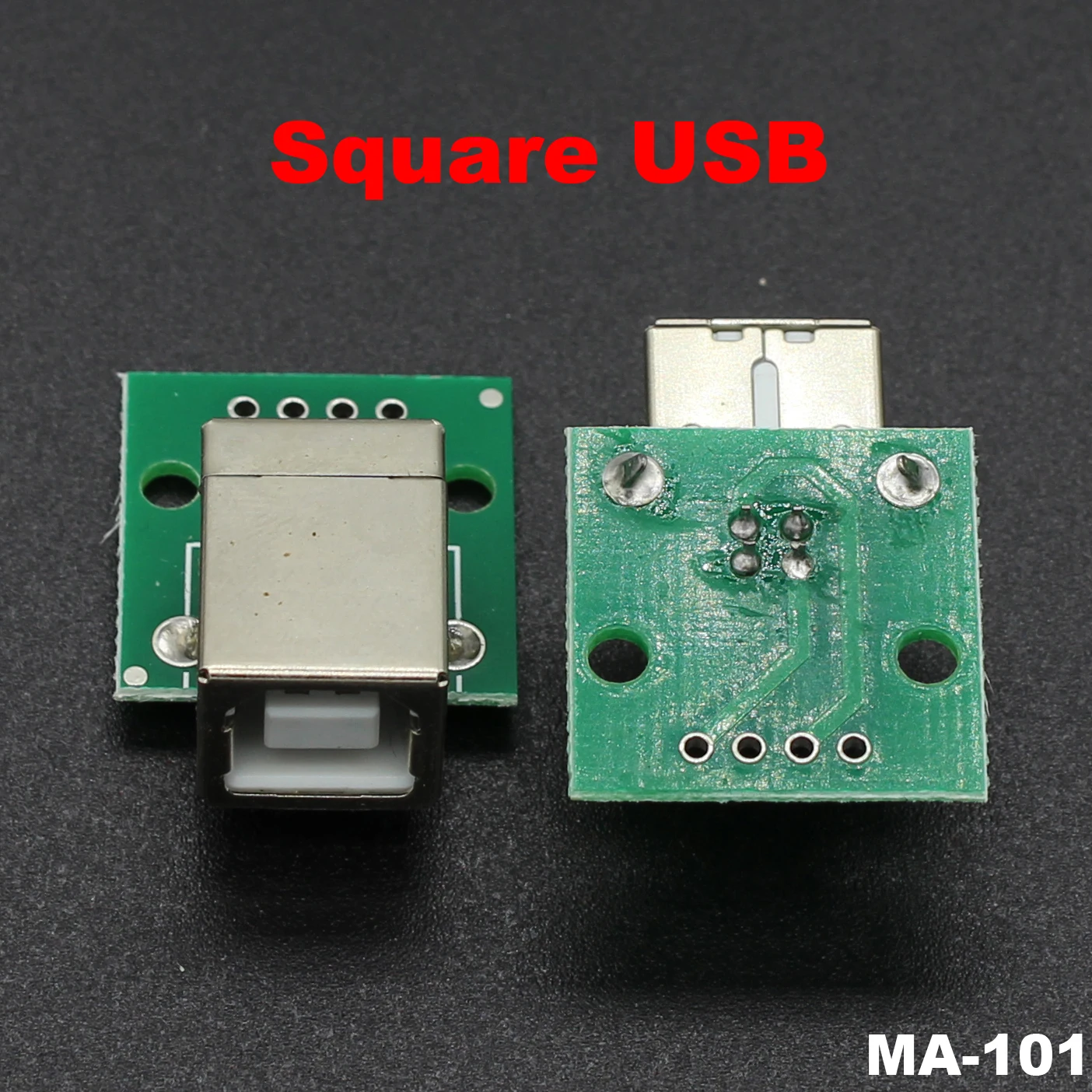 

2pc 5pcs 10pcs 2.54mm DIY PCB Board Square USB socket usb B Type Female 90 degree PCB welding parent Connector For Printer Data