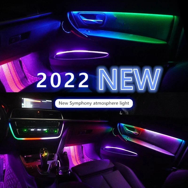 18 в 1 симфонисветильник автомобильный окружающий свет s RGB интерьер