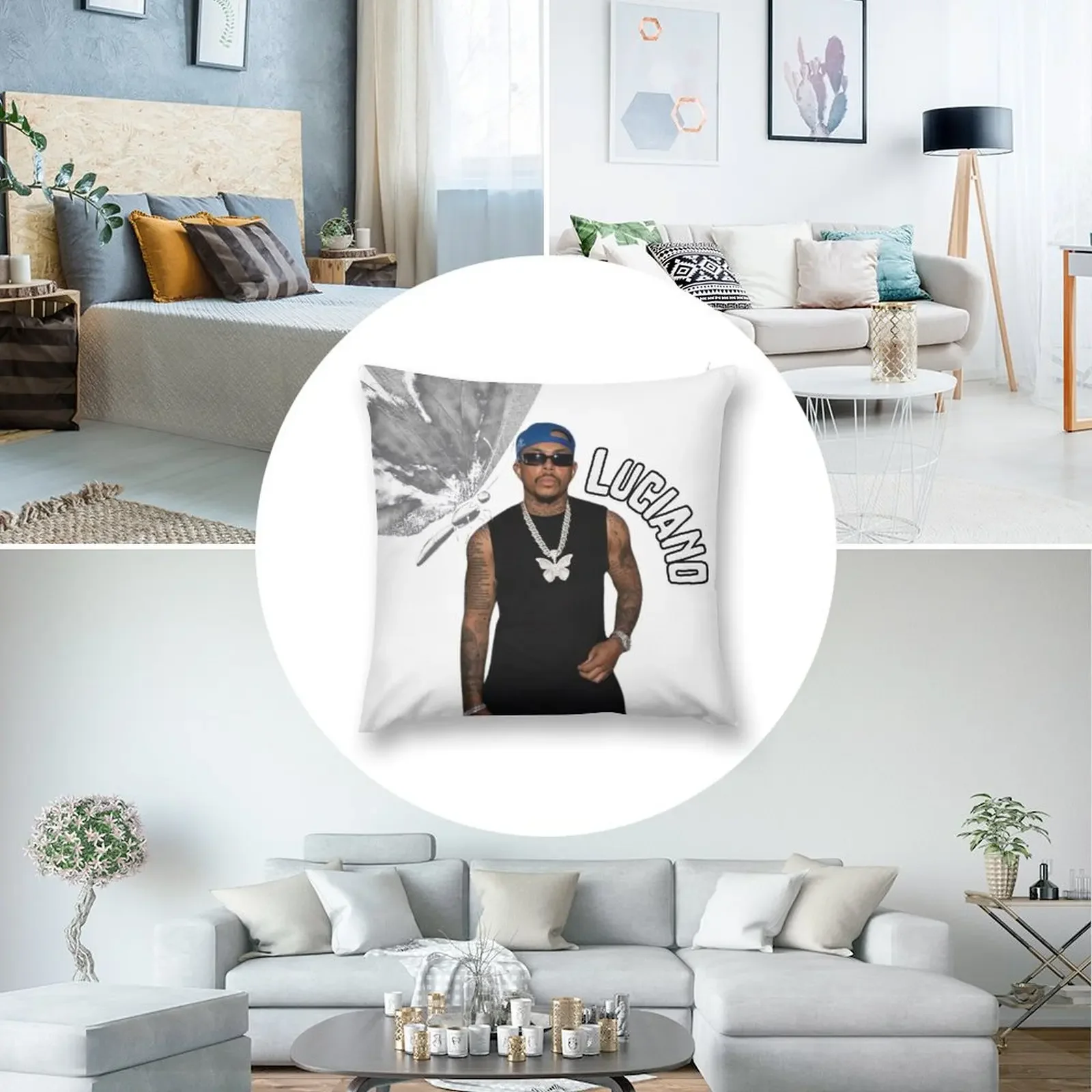 Подушка Luciano в немецком рэпе подушка на заказ фото наволочки декоративная