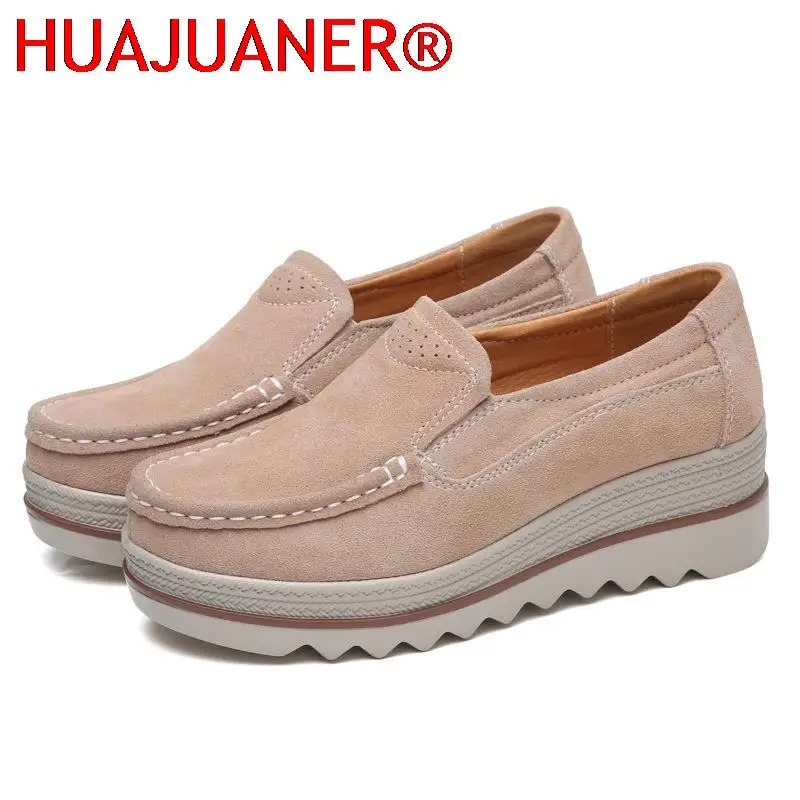 

2023 Women Flats Platform Shoes Slip on Shoe Woman Sneakers Suede Ladies Tenis Loafers Moccasins Casual Zapatos Zapatillas Mujer