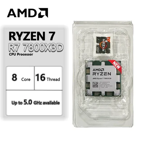 AMD Ryzen 7 7800X3D R7 7800X 3D процессор Socket AM5 новый, но без кулера