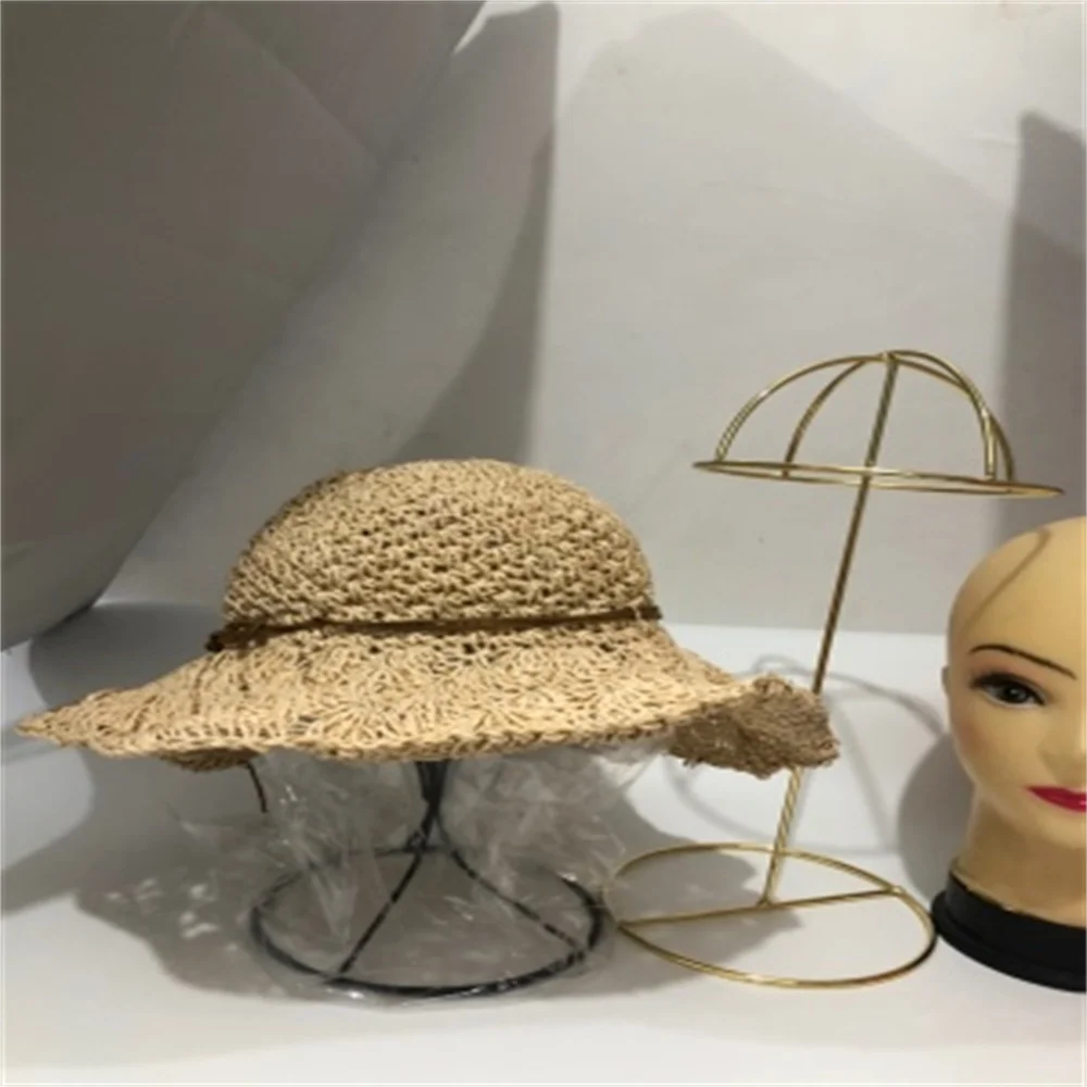 4style Metal Iron Female Head Art Mannequin For Body Hat Wig Props Model Frame Display Frame Adult Hat Frame Abstract D233