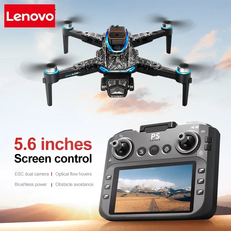 Фото Lenovo D13 GPS Дрон 8K с тройной камерой Воздушный HD Оптический поток Интеллектуальное предотвращение препятствий Складной бесщеточный двигатель VR Дрон №3