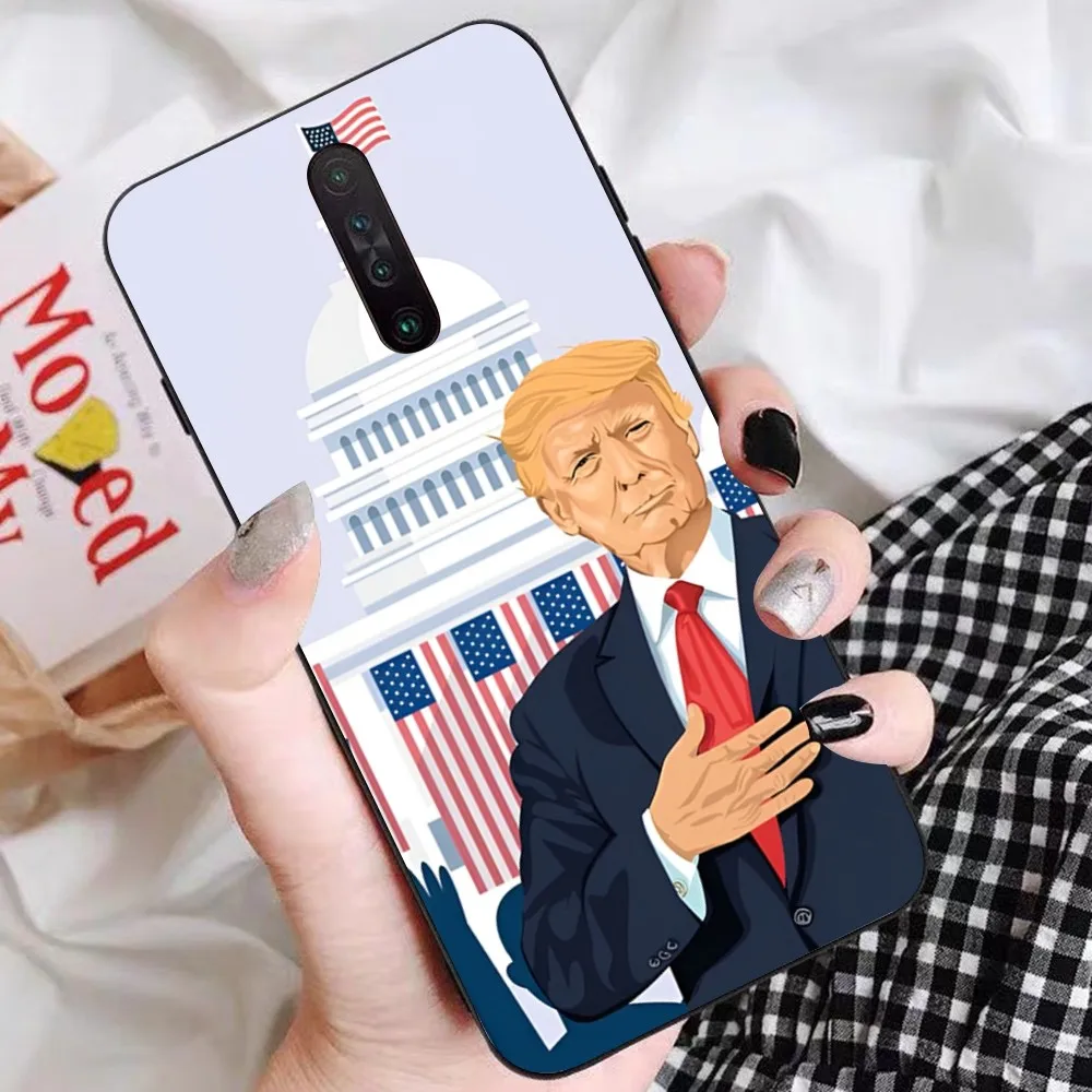 Cartoon Trump Fun Phone Case For Redmi 5 6 7 8 9 10 Plus Pro A GO K20 K30 K40 F3 Fundas
