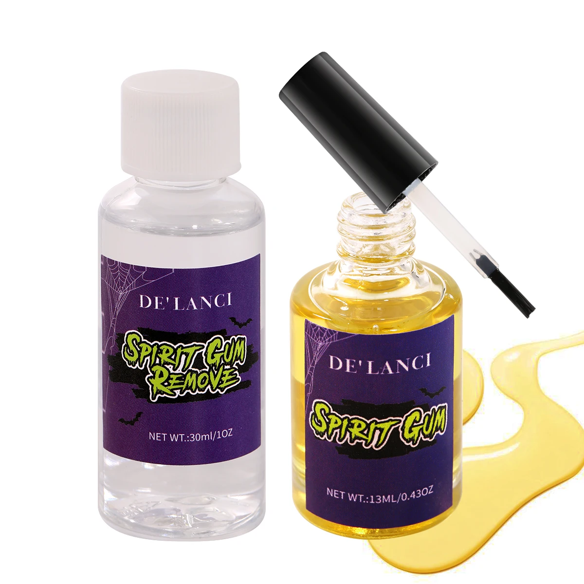 Набор для снятия макияжа Spirit Gum комбинированный набор 13 мл спиртовой клей + 30 Sfx