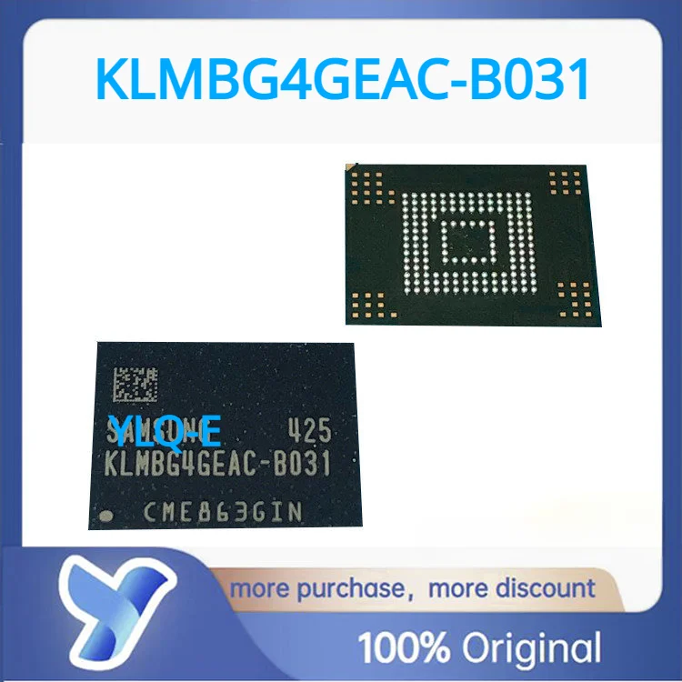 Оригинальная новая флэш-память KLMBG4GEAC B031 32 Гб EMMC BGA153, интегральные микросхемы Оригинальная новая флэш-память KLMBG4GEAC B031 32 Гб EMMC BGA153, интегральные микросхемы