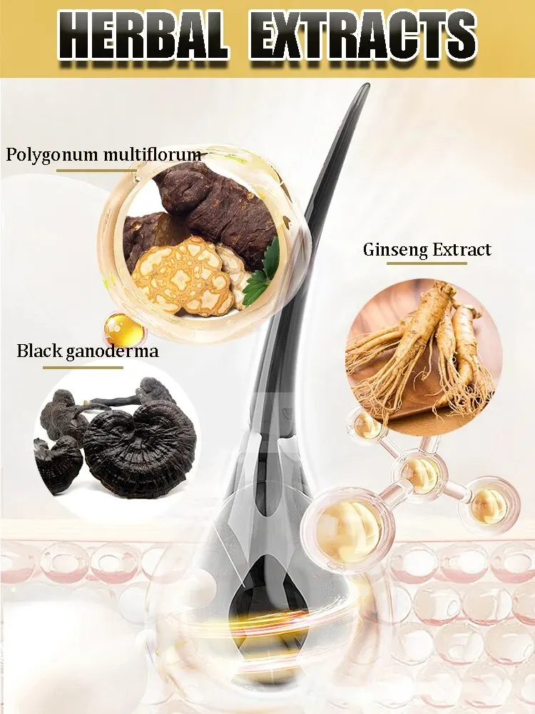 Suero Natural Anti gris para el cabello reparación de blanco y oscurecimiento remedio nutritivo cuidado del