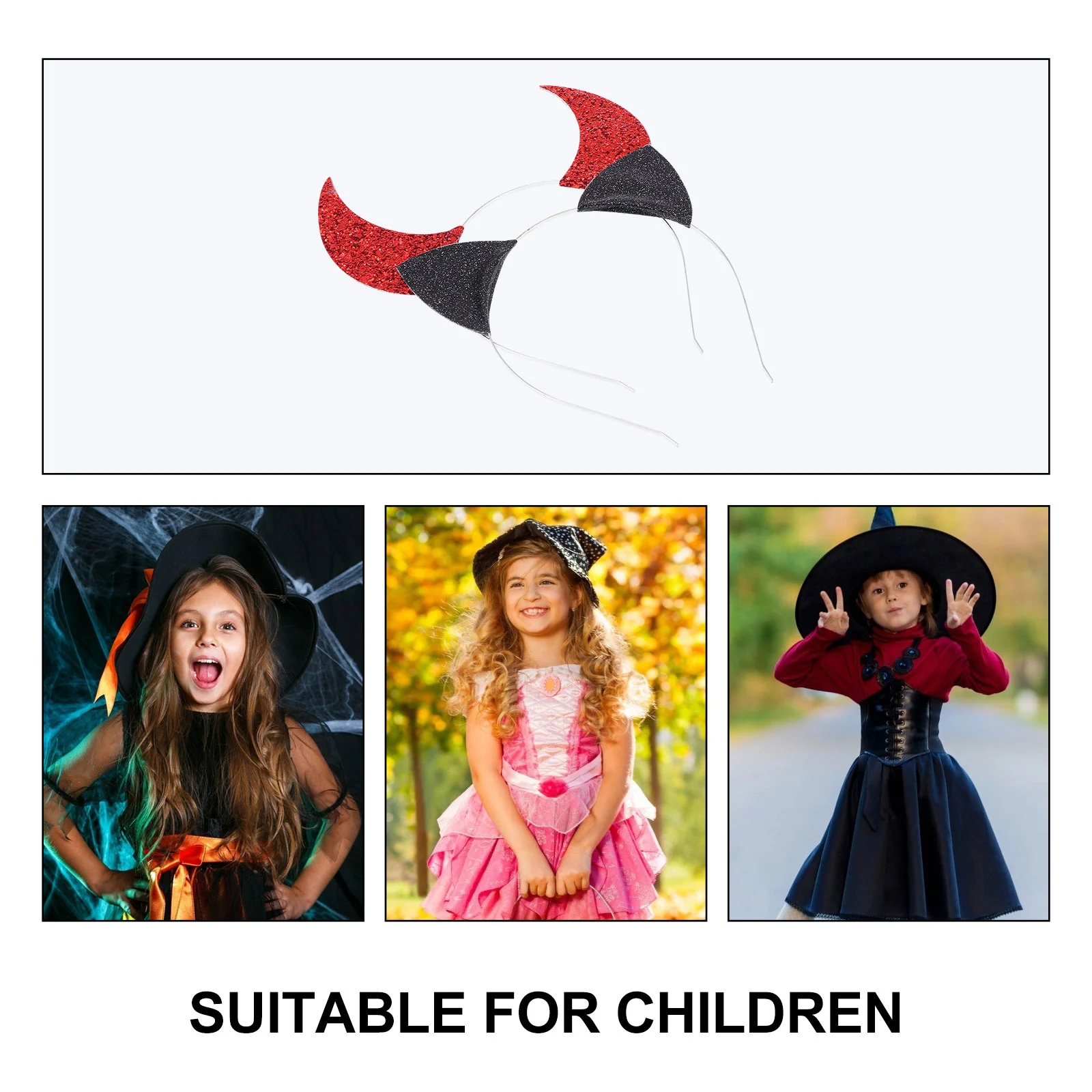 2 шт. нарядное платье на Хэллоуин косплей повязка голову с рогом демона ленты для
