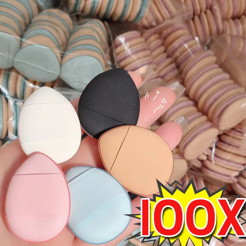 100 шт. мини-губка для пальцев пудры косметическая губка основы консилера