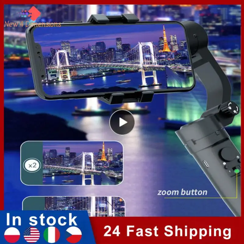

Self Timer Camera Handheld Ptz Folding Intelligent Tracking Intelligent Ptz Single/three-axis Anti Shake Beat Stabilizer Black