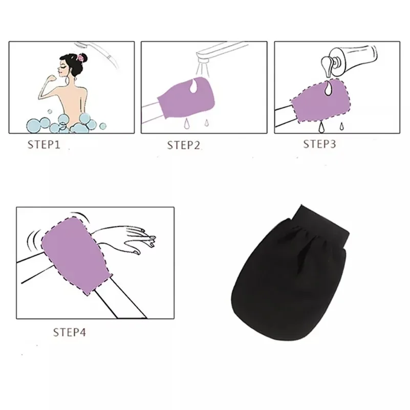 Фото 1 шт. Двусторонняя отшелушивающая перчатка-мочалка Magic Peeling Glove для удаления загара, скидка на вторую единицу №4