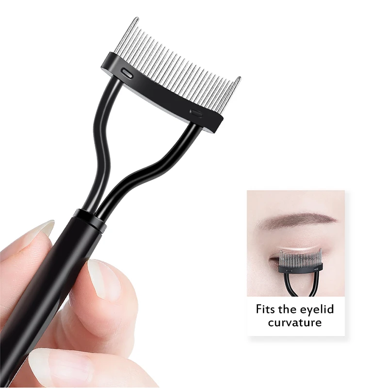 

Eyelash Comb Brush Curler Beauty Eye Makeup Eyelashes Lift Separator Foldable Metal Brushes Mascara Curl Makeup Cosmetic Tool